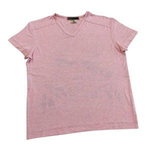 Ami Sanzuri • Printed Short Sleeve V-Neck T-shirt